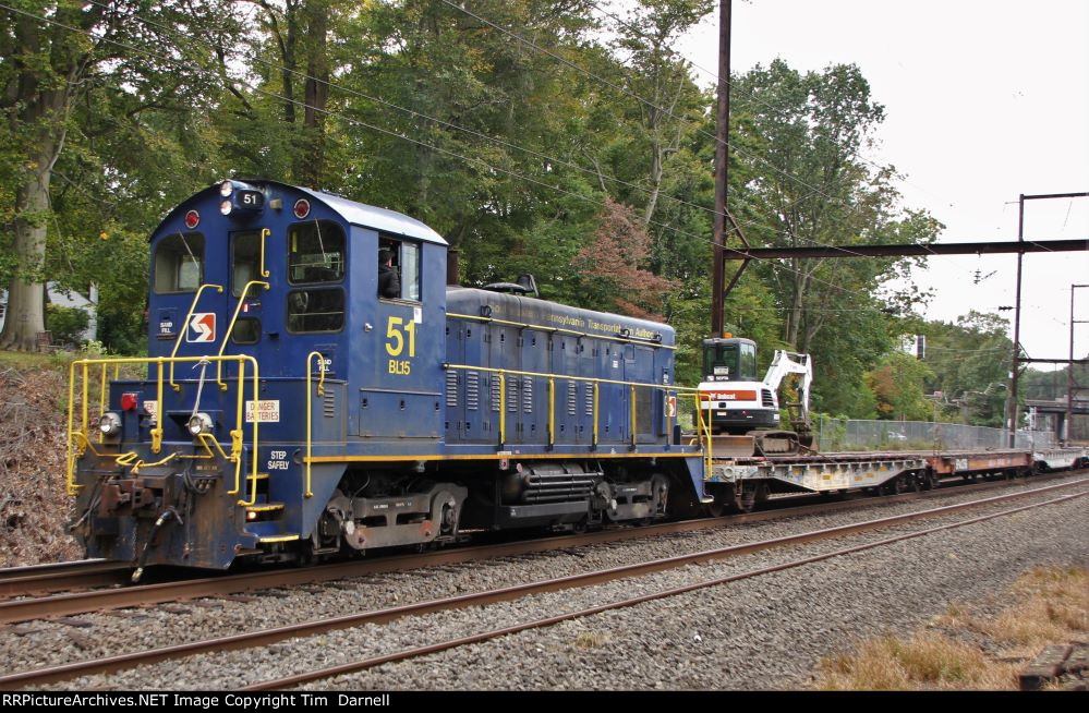 SPAX 51 on a work train.